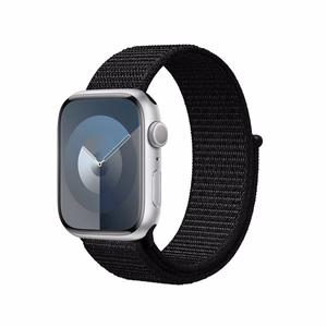 Ремешок Crong Nylon Reflex Sport для Apple Watch 38 / 40 / 41 / 42 mm, чёрный