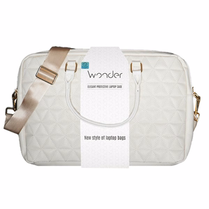 Wonder Briefcase Laptop 17 inches pico quilted beige