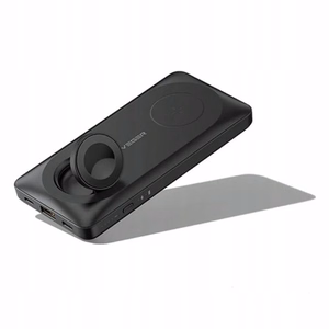VEGER Išorinė baterija 10000 mAh su belaidžiais įkrovikliais, suderinama su MagSafe PD QC3.0 3A 22,5W MagMulti (W1156) juoda