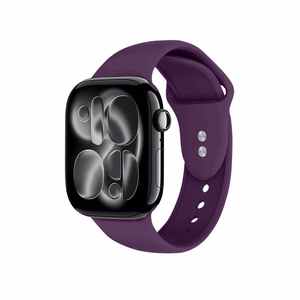 Crong Liquid dirželis, skirtas Apple Watch 38 / 40 / 41 / 42 mm, slyvų spalvos