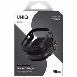 Чехол Uniq Keva Verge для Apple Watch 49 мм чёрный