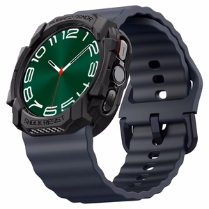 Spigen Rugged Armor dėklas Samsung Galaxy Watch Ultra (47mm) - matinė juoda