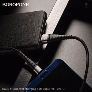 Кабель USB Hoco "BX32" чёрный "Type-C" 100cm (до 5A)