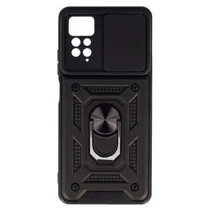 Slide Camera Armor Case for  Xiaomi Redmi Note 11 Pro/Note 11 Pro 5G Black
