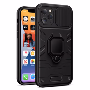 Чехол Ring Lens для Realme C21 чёрный