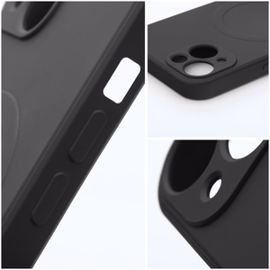 Чехол для iPhone 13 Pro Max силиконовый Mag Cover совместимый с MagSafe чёрный