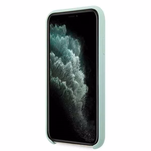 Guess GUHCN58LSLMGG iPhone 11 Pro žalias kietas dėklas Silikoninis Vintage Gold Logo