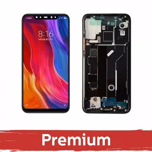 LCD Display Compatible With Xiaomi Mi 8 with Frame / Black / OEM