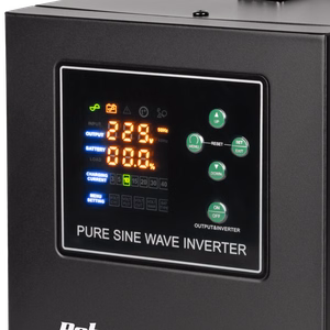 Rebel POWER-2200-LFP4 emergency power supply, pure sine wave inverter with charging, 12 V / 230 V, 2200 VA / 1600 W