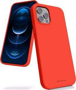 Dėklas Mercury Silicone Case Samsung S916 S23 Plus 5G raudonas