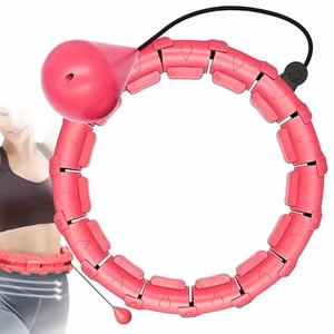 Masažuojantis gimnastikos lankas Smart Hula Hoop HHP007 rožinis