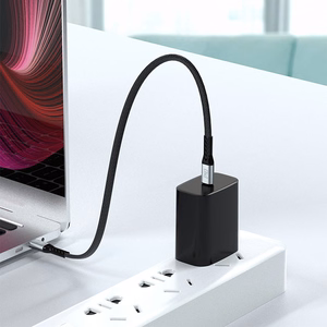 USB кабель Dudao (L10C) "USB-C (Type-C) - USB-C (Type-C)" (100W 5A) серый 0.23M