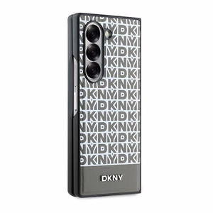DKNY Repeat Pattern Bottom Stripe Чехол для Samsung Galaxy Z Fold 6 - коричневый