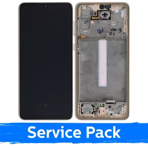 LCD ekranas skirtas Samsung A336 A33 5G su rėmeliu / Peach / (Service Pack)