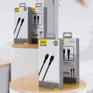 Dudao L9C Max 240W PD Кабель USB-C - USB-C 2м - чёрный