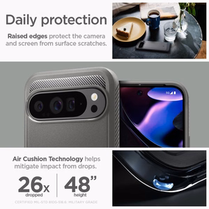 Чехол Spigen Rugged Armor для Google Pixel 9 Pro XL - серый