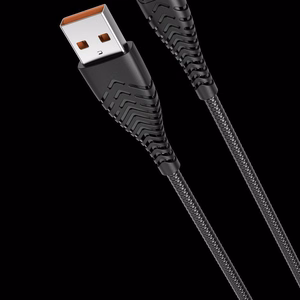 Кабель USB A к Typ C VEGER 2,4A V104 1,2 м черный