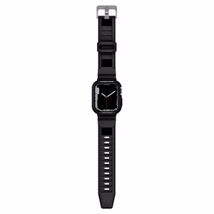 Spigen Rugged Armor Pro dėklas su dirželiu Apple Watch 4 / 5 / 6 / 7 / 8 / SE (44/45 mm) - juodas