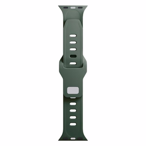 42/44/45/46/49 mm Dark Green (big) - 3mk Silicone Watch Strap for Apple