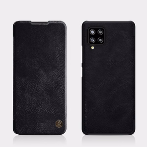Nillkin Qin кожаный чехол-кобура для Samsung Galaxy A42 5G чёрный