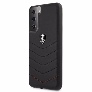 Ferrari FEHQUHCS21MBK S21+ G996 juodas juodas kietasis dėklas Off Track Quilted