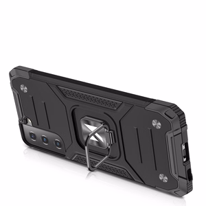 Wozinsky Ring Armor Tough Hybrid dėklas telefonui Samsung Galaxy S22+ (S22 Plus) sidabro spalvos su magnetiniu laikikliu