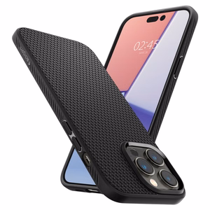 Spigen Liquid Air dėklas iPhone 14 Pro – matinis juodas