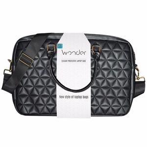 Wonder Briefcase Laptop 17 inches pico quilted black