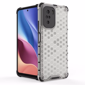 Honeycomb dėklas šarvuotas dėklas su TPU buferiu Xiaomi Redmi K40 Pro+ / K40 Pro / K40 / Poco F3 žalias