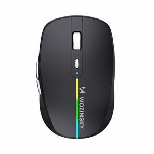 Pelė Wozinsky WMGK-1132 RGB belaidė juodos spalvos