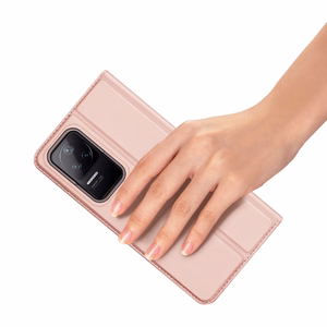 Чехол Dux Ducis Skin Pro Holster с откидной крышкой для Xiaomi Poco F4 5G розовый