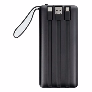Išorinė baterija POWER BANK VEGER C10 10000mAh (USB,USB-A,Type-C,MicroUSB,lightning) juoda