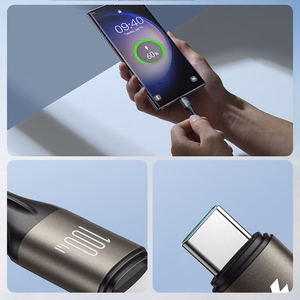 Joyroom Light-Speed Series S-A25 кабель USB-C USB-C 100W 1.2м - чёрный