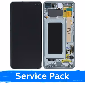 LCD ekranas suderinamas su Samsung G975 S10 Plus su rėmeliu / Prism Green / (Service Pack)