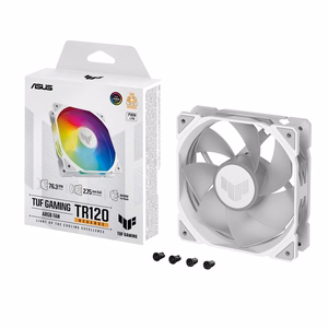 ASUS TUF GAMING TR120 ARGB REVERSE 1 vnt. baltas kompiuterio korpuso oro aušintuvas 12 cm
