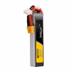 „Lipo Tattu“ akumuliatorius 2s, 650 mAh, 95C, 7,6 V, HV su XT30 jungtimi, ilgas korpusas