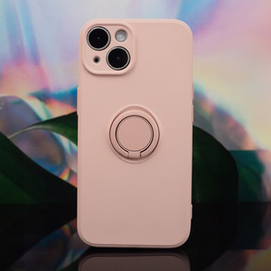 Dėklas telefonui su piršto laikikliu iPhone 12 6,1" rožinis