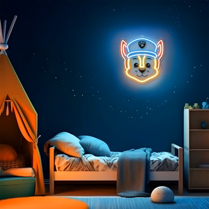 Pakabinama neoninė LED dekoracija ant organinio stiklo Paw Patrol – Chase OW-130346