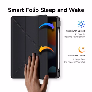 DUX DUCIS dėklas MAGI (m) su pieštuko laikymo vieta skirtas iPad Pro 13 (2024) - juodas (m)