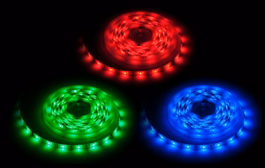 Комплект освещения: лента 5050 SMD на 150 светодиодов, блок питания и контроллер цвета