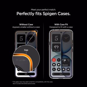Spigen Glas.tR EZ Fit Pro grūdintas apsauginis stiklas, skirtas „Nothing Phone 4A“, 2 vnt.