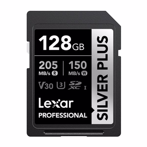 Lexar Professional SILVER PLUS SDXC 128GB memory card