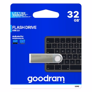 Glass Gold grūdinto stiklo ekrano apsauga GOODRAM UUN2 Pendrive - 32GB USB 2.0