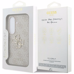 Guess 4G Big Metal Logo чехол для Samsung Galaxy S26 розовый