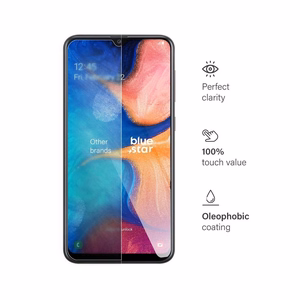 Tempered glass to Samsung Galaxy A20 Blue Star