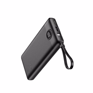 Išorinė baterija POWER BANK VEGER C10 10000mAh (USB,USB-A,Type-C,MicroUSB,lightning) juoda
