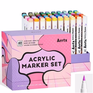 Acrylic Marker Pens ARRTX, 60 Colors, Anime Colors