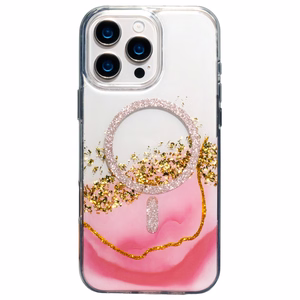 Чехол Epoxy Mag для Samsung Galaxy S26 Ultra розовый