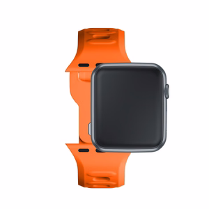 Силиконовый ремешок 3mk для Apple Watch, 38/40/41/42 mm, оранжевый, малый размер