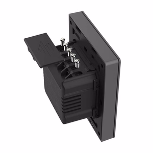 Умный WiFi настенный выключатель SONOFF M5-1C-80 (1-канальный, для рамки, графит)